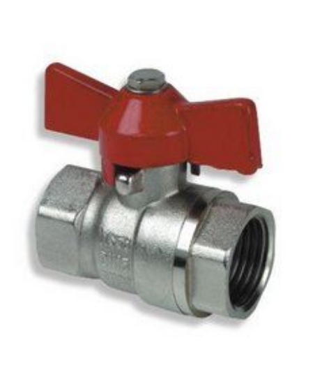 Obrázek Kulový kohout voda motýl DN 15 - 1/2"