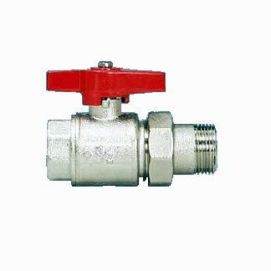 Obrázek Kulový kohout voda motýl DN 15 - 1/2" se šroubením
