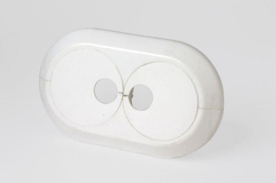 Obrázek Krytka trubková dvojitá 2 x 15 mm, bílá