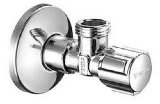 Obrázek SCHELL ventil rohový 1/2" chrom bez matky 970350009