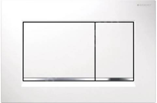Obrázek GEBERIT 115.883.KJ.1 ovládací tlačítko SIGMA30 bílá/chrom lesk/bílá